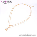 43054 Xuping Jewelry Fashion Heart Shaped Lady Necklace for Birthday Gifts